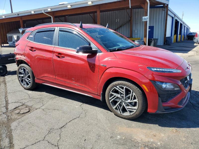 2022 Hyundai Kona VIN KM8K3CA33NU925524 COPART salvage auction — REAR END, CO - PUBLIC - SALVAGE TITLE, sold $6,400 on 2026-07-07 (photo 4)