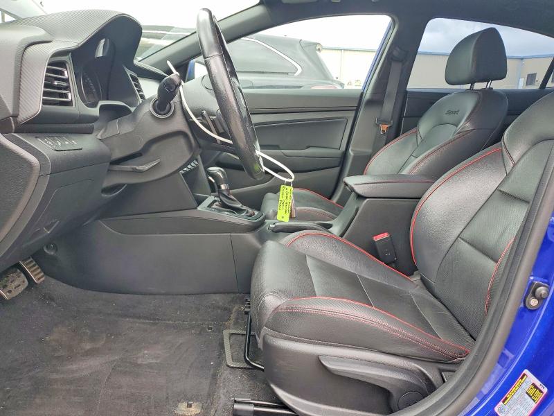 2020 Hyundai Elantra VIN KMHD04LB4LU934466 COPART salvage auction — HAIL, Tx - Salvage Vehicle Title, sold $2,550 on 2026-08-03 (photo 7)
