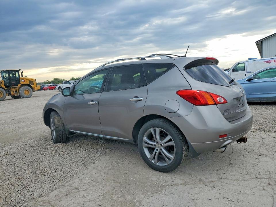 2010 Nissan Murano VIN JN8AZ1MW7AW107743 COPART salvage auction — HAIL, IA - CERT OF TITLE-SALVAGE TITLE, sold $1,500 on 2026-07-31 (photo 2)