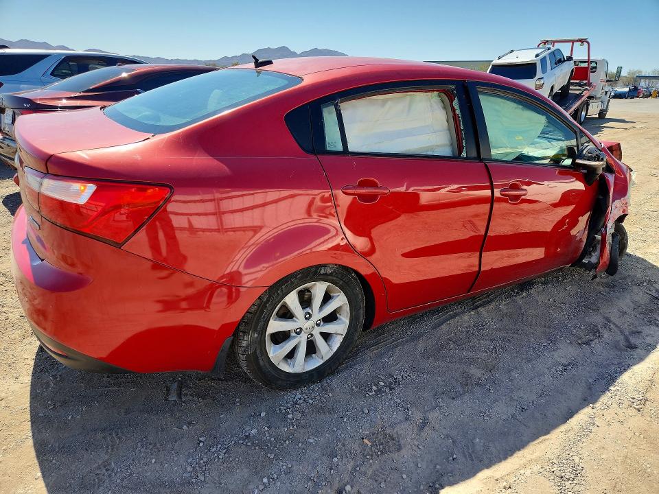 2013 Kia Rio VIN KNADN4A38D6177043 COPART salvage auction — FRONT END, Nv - Salvage Title, sold $425 on 2026-07-16 (photo 3)