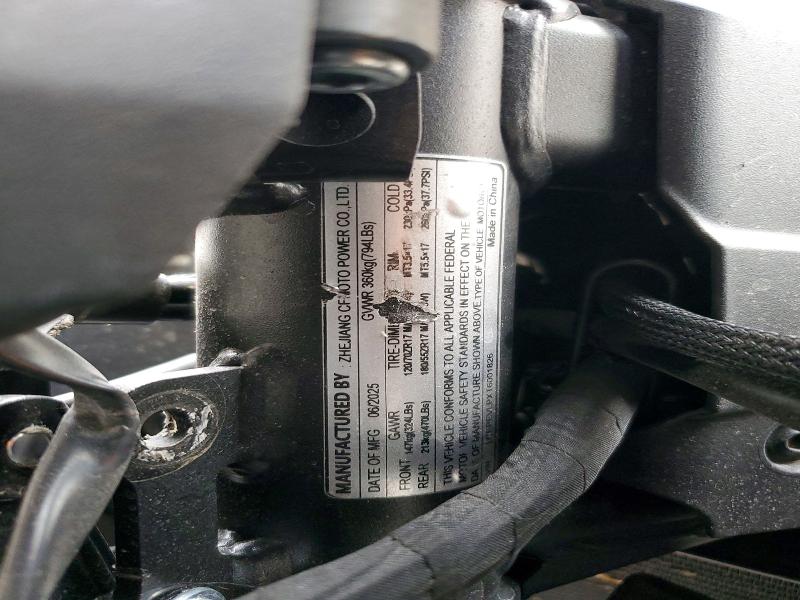 2026 Cf moto 675ss VIN LCEPEVLPXT6001826 COPART salvage auction — FRONT END, AZ - CERT OF TITLE - SALVAGE, sold $1,900 on 2026-07-02 (photo 9)