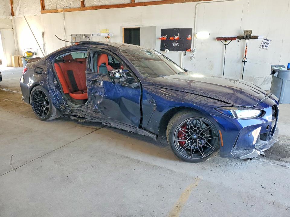 2025 BMW M3 VIN WBS33HJ05SFU37986 COPART salvage auction — SIDE, Ky - Cert Of Title-Salvage, sold $18,700 on 2026-07-27 (photo 4)