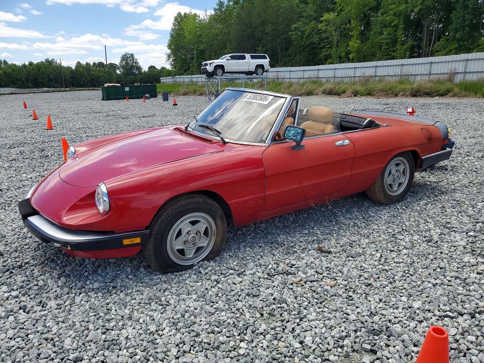 1986 Alfa romeo Giulia VIN ZARBA5415G1038128 COPART salvage auction — MECHANICAL, Nc - Dealer Only Clean Title, sold $2,050 on 2026-08-19 (photo 1)