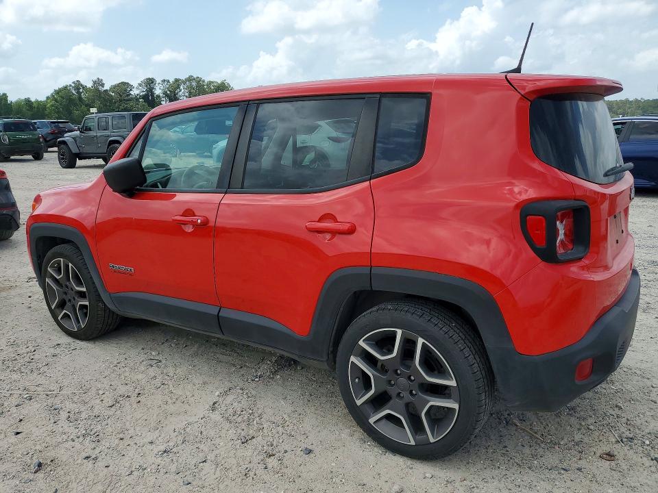 2020 Jeep Renegade VIN ZACNJAAB9LPL76457 COPART salvage auction — FRONT END, Tx - Certificate Of Title, sold $5,100 on 2026-07-17 (photo 2)