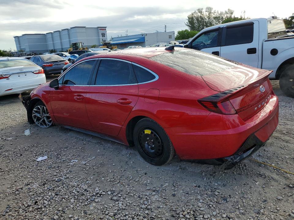 2021 Hyundai Sonata VIN 5NPEL4JAXMH079293 COPART salvage auction — FRONT END, Fl - Certificate Of Destruction, sold $1,350 on 2026-07-13 (photo 2)