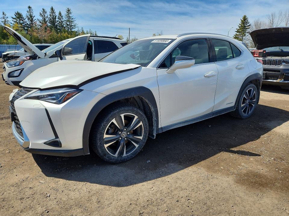 2021 Lexus Ux VIN JTHL9JBH0M2042690 COPART salvage auction — FRONT END, On - Permit No Brand - Unfit, sold $11,800 on 2026-07-07 (photo 1)