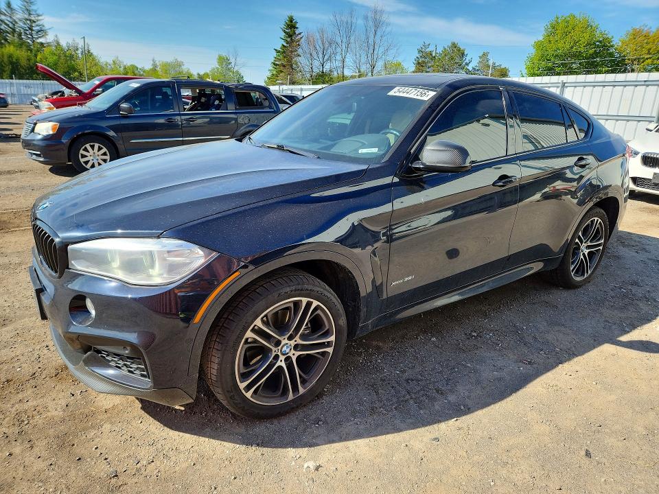 2017 BMW X6 VIN 5UXKU2C54H0N85210 COPART salvage auction — REAR END, On - Permit No Brand - Unfit, sold $9,000 on 2026-07-07 (photo 1)