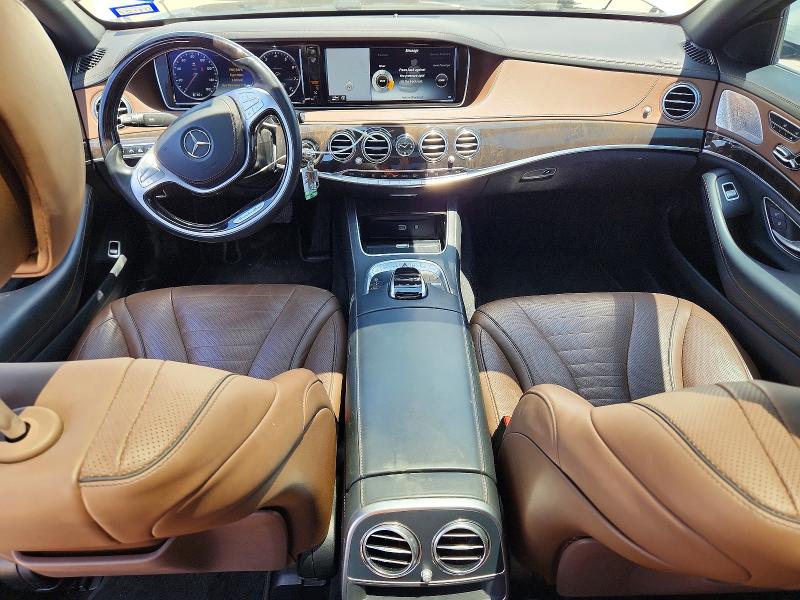 2016 Mercedes-benz S-klasse VIN WDDUG8CB4GA228523 COPART salvage auction — FRONT END, Tx - Salvage Vehicle Title, sold $13,500 on 2026-07-16 (photo 8)