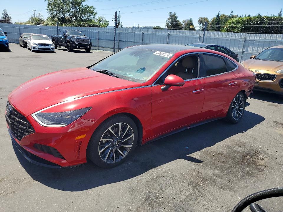 2020 Hyundai Sonata VIN 5NPEH4J21LH042478 COPART salvage auction — REAR END, Ca - Salvage Certificate, sold $4,650 on 2026-07-02 (photo 1)