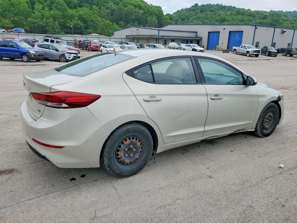 2017 Hyundai Elantra VIN KMHD74LF4HU127564 COPART salvage auction — UNDERCARRIAGE, PA - CERTIFICATE OF SALVAGE, sold $1,200 on 2026-07-02 (photo 3)