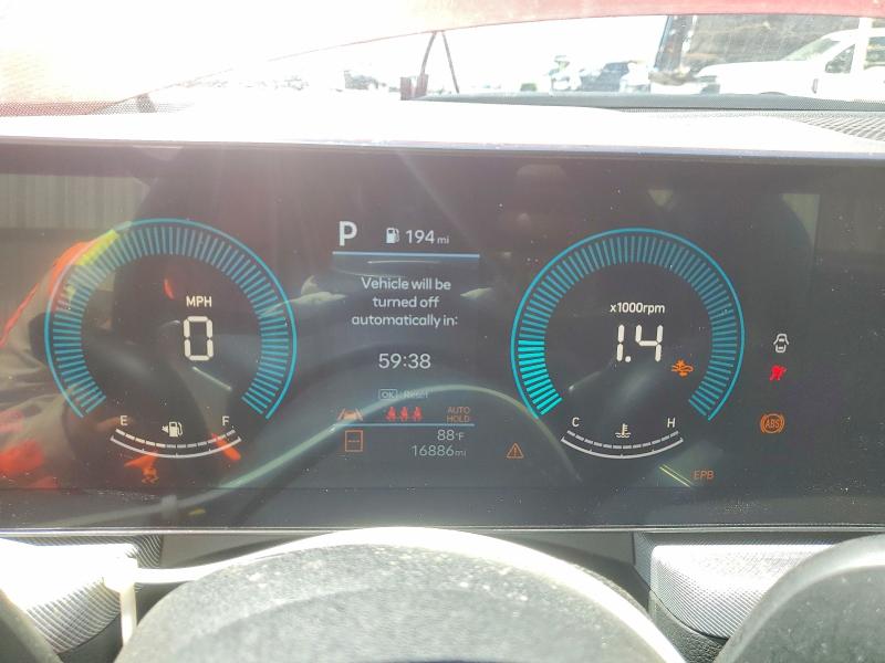 2025 Hyundai Sonata VIN KMHL64JA6SA477745 COPART salvage auction — FRONT END, HI - CERTIFICATE OF SALVAGE (P), sold $3,400 on 2026-07-27 (photo 9)