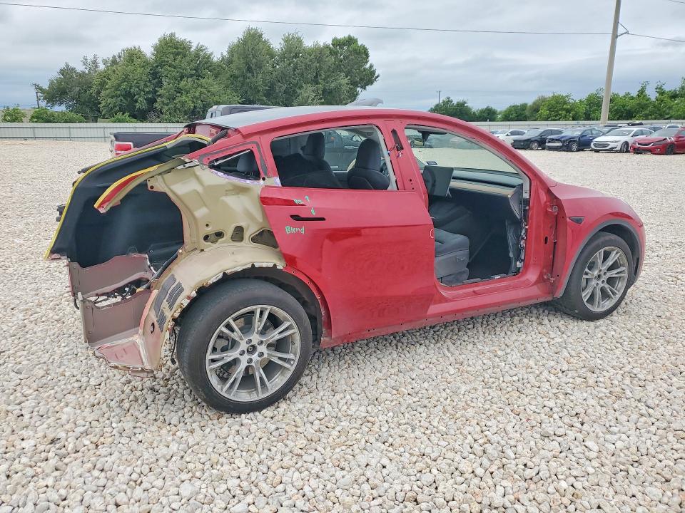 2022 Tesla VIN 7SAYGDEE3NA004935 COPART salvage auction — REAR END, Tx - Salvage Vehicle Title, sold $6,200 on 2026-07-30 (photo 3)
