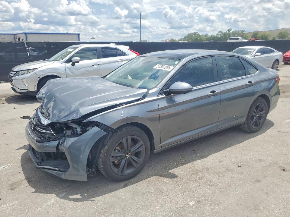 2024 Volkswagen Jetta VIN 3VW7M7BU6RM080858 COPART salvage auction — FRONT END, In - Certificate Of Title (P), sold $4,500 on 2026-07-09 (photo 1)