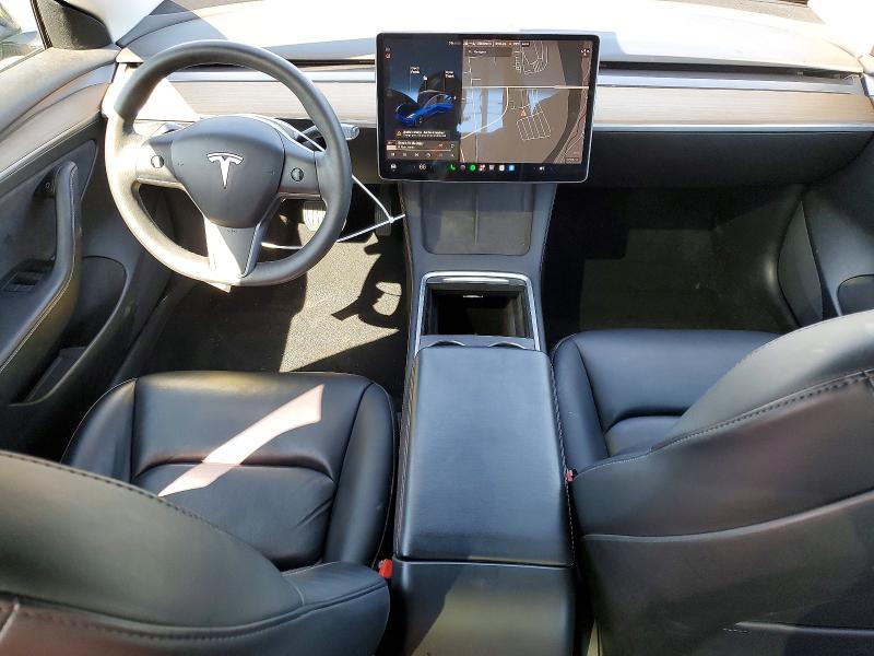 2021 Tesla VIN 5YJ3E1EB0MF037880 COPART salvage auction — REAR END, Ca - Salvage Certificate, sold $8,400 on 2026-07-09 (photo 8)