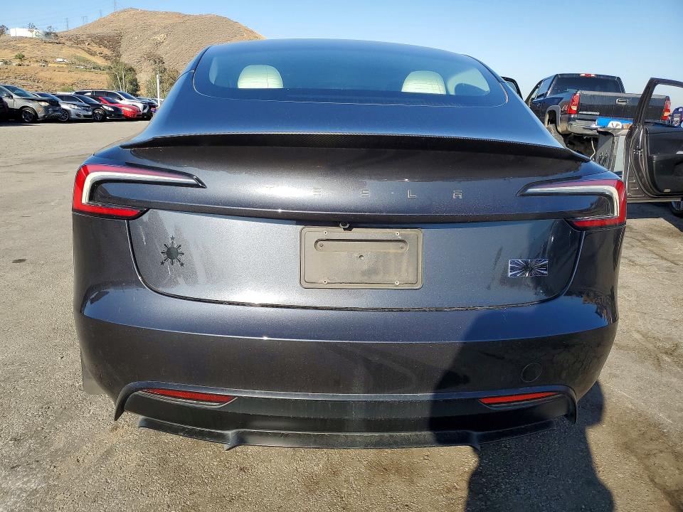 2024 Tesla VIN 5YJ3E1ET0RF895284 COPART salvage auction — FRONT END, Ca - Salvage Certificate, sold $17,500 on 2026-07-20 (photo 6)