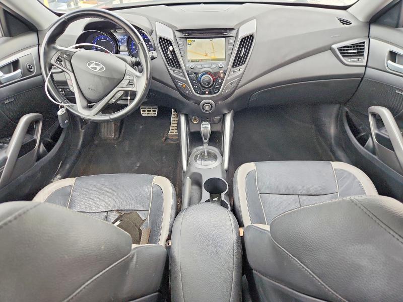 2015 Hyundai Veloster VIN KMHTC6AE2FU239774 COPART salvage auction — HAIL, Il - Salvage Certificate, sold $975 on 2026-07-06 (photo 8)