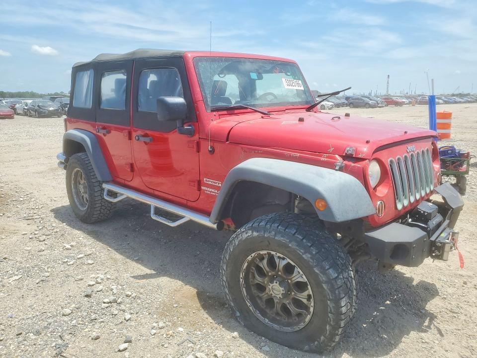 2010 Jeep Wrangler unlimited VIN 1J4BA3H14AL143614 COPART salvage auction — FRONT END, TX - SALVAGE VEHICLE TITLE, sold $2,600 on 2026-07-09 (photo 4)
