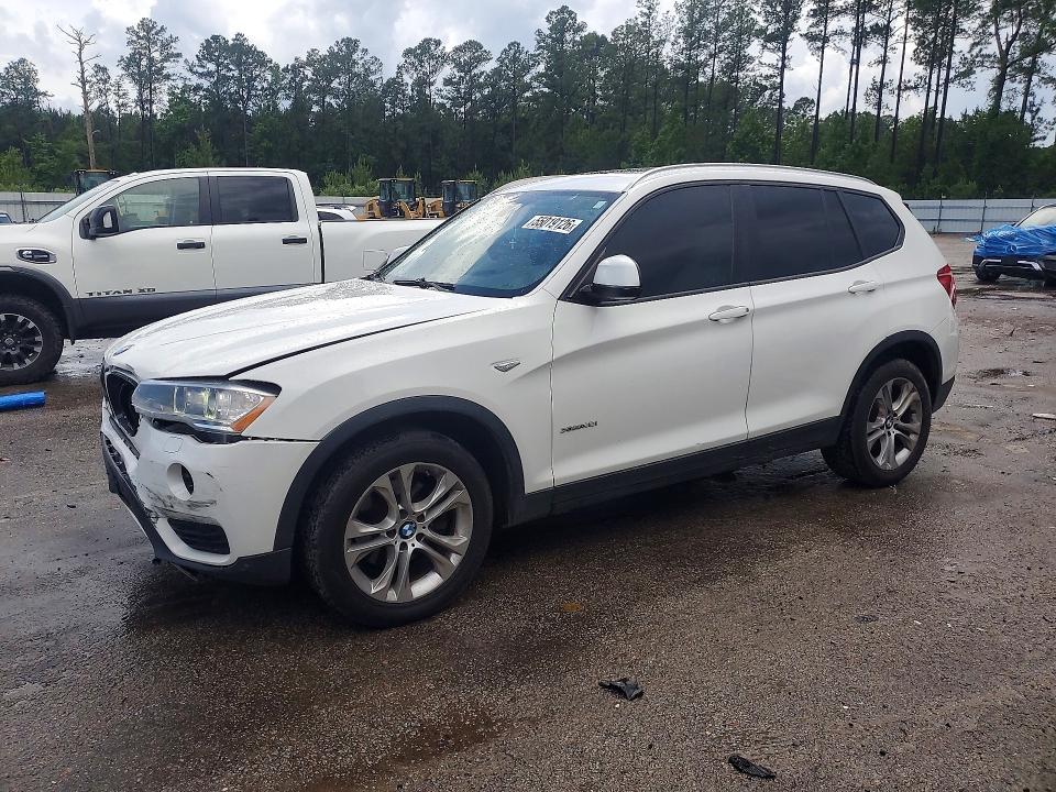 2015 BMW X3 VIN 5UXWX7C50F0K34409 COPART salvage auction — FRONT END, SC - CERT OF TITLE-SALVAGE, sold $1,500 on 2026-07-20 (photo 1)