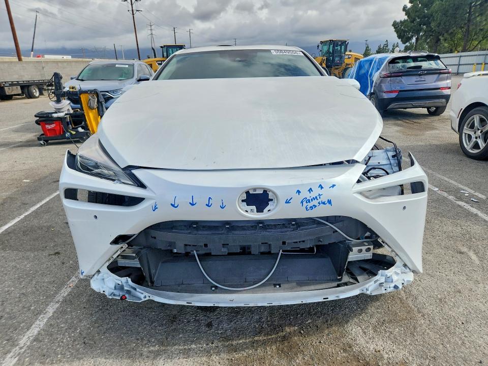 2023 Toyota Mirai VIN JTDAAAAA2PA009835 COPART salvage auction — FRONT END, Ca - Salvage Certificate, sold $1,700 on 2026-07-28 (photo 5)