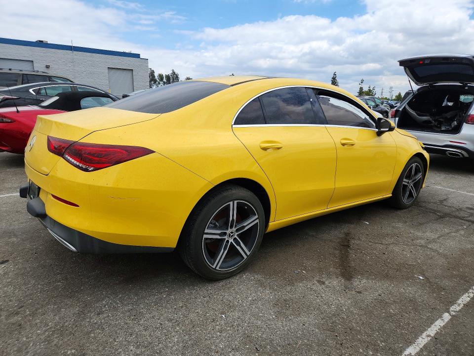 2020 Mercedes-benz Cla-class VIN WDD5J4GB4LN064959 COPART salvage auction — FRONT END, CA - LIEN PAPERS-SALVAGE OR AC, sold $4,400 on 2026-08-13 (photo 3)
