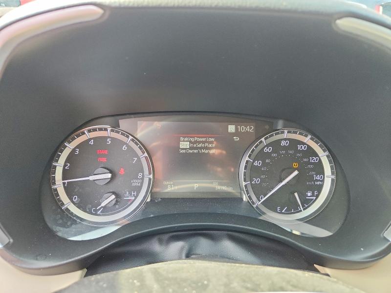 2022 Toyota Highlander VIN 5TDGZRAH3NS550634 COPART salvage auction — SIDE, TX - SALVAGE VEHICLE TITLE, sold $9,800 on 2026-07-15 (photo 9)