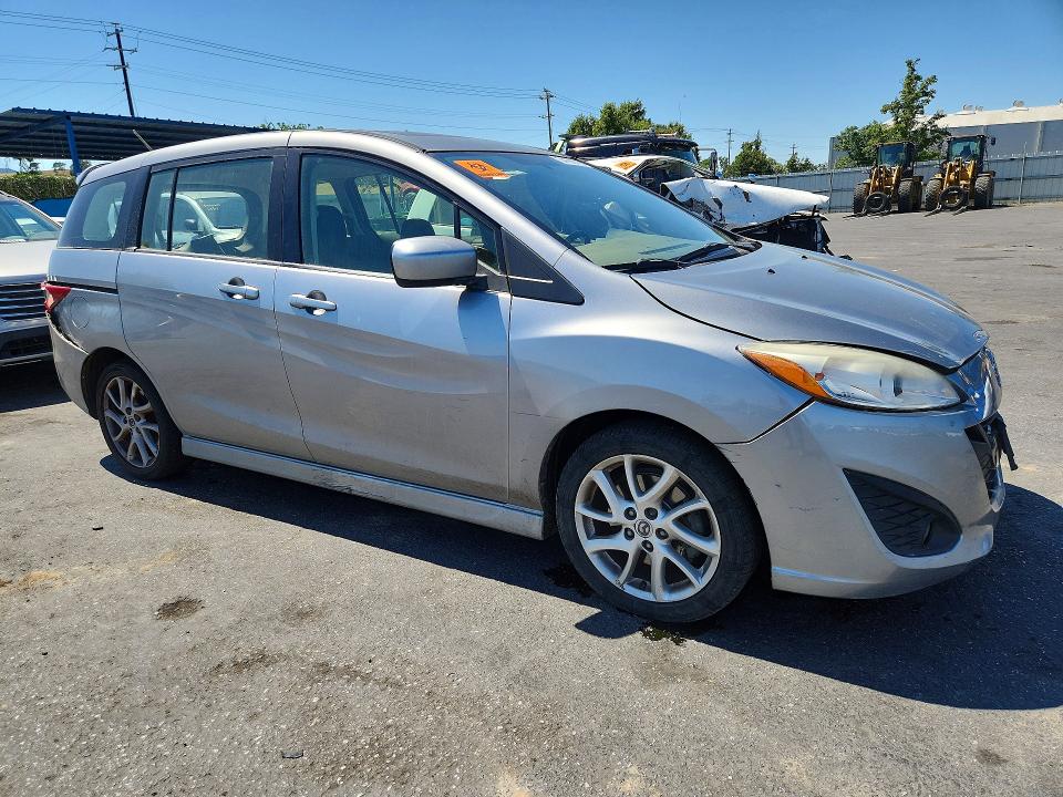 2012 Mazda 5 VIN JM1CW2CL9C0143000 COPART salvage auction — REAR END, Ca - Salvage Certificate, sold $525 on 2026-07-07 (photo 4)