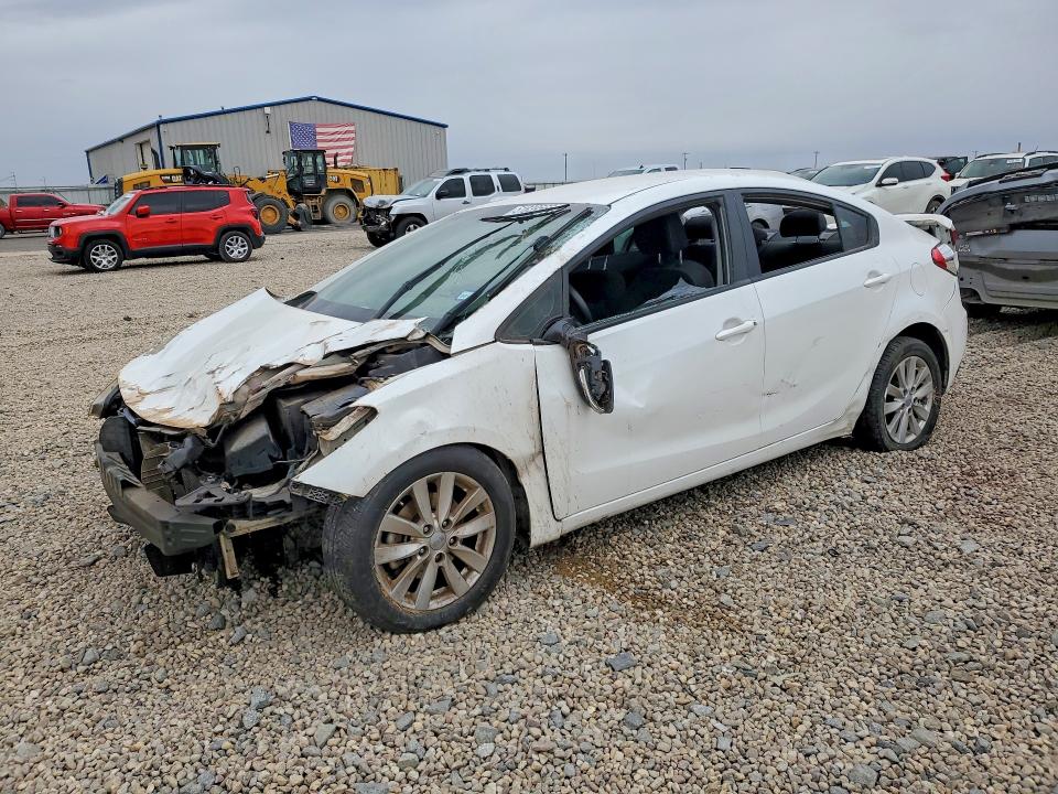 2014 Kia Forte VIN KNAFX4A68E5059871 COPART salvage auction — ALL OVER, Tx - Salvage Vehicle Title, sold $125 on 2026-07-07 (photo 1)
