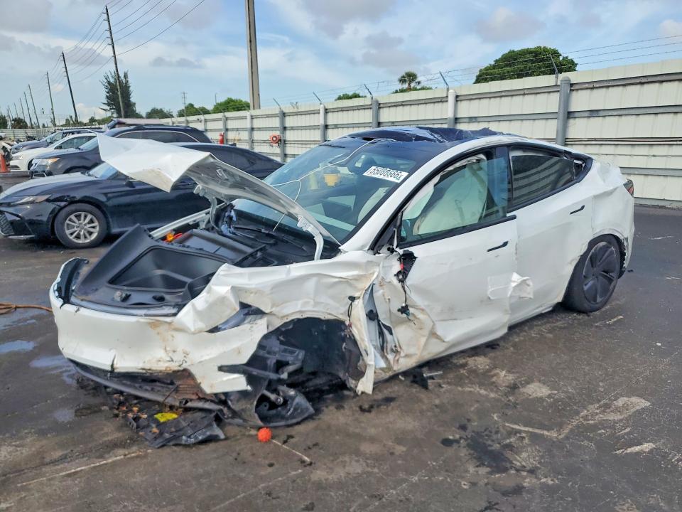 2026 Tesla Model y VIN 7SAYGDED6TA644142 COPART salvage auction — ALL OVER, Fl - Certificate Of Destruction, sold $300 on 2026-07-27 (photo 1)