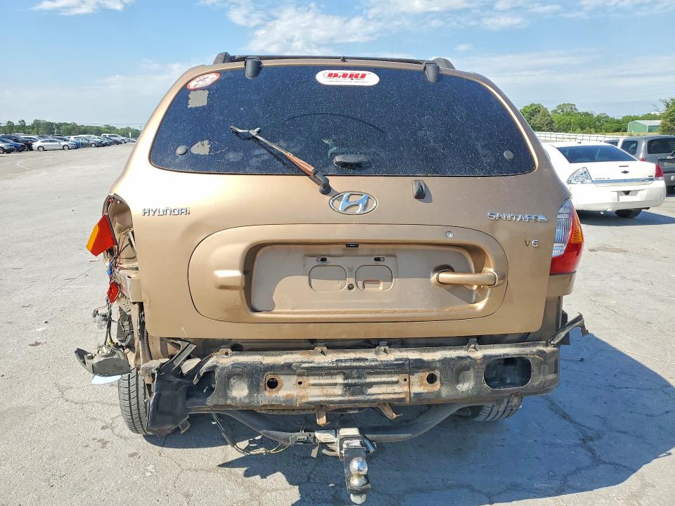 2002 Hyundai Santa fe VIN KM8SC13D12U261780 COPART salvage auction — FRONT END, Tn - Salvage Certificate, sold $250 on 2026-07-13 (photo 6)