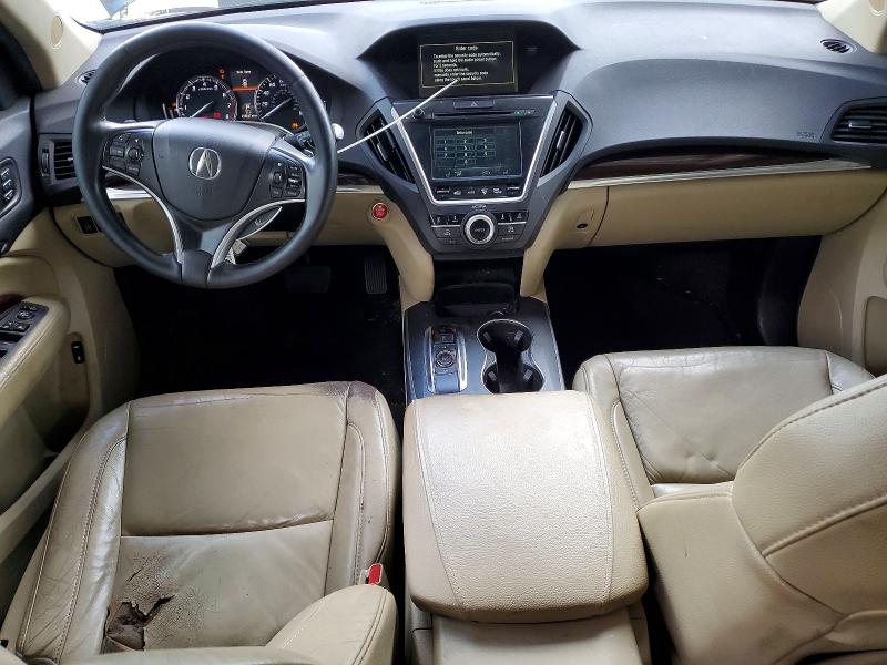 2016 Acura Mdx VIN 5FRYD4H42GB025501 COPART salvage auction — MECHANICAL, Ct - Certificate Of Title (P), sold $1,850 on 2026-07-09 (photo 8)