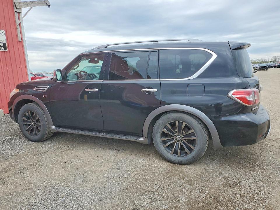 2017 Nissan Armada VIN JN8AY2NE7H9704821 COPART salvage auction — MECHANICAL, On - Permit No Brand - Unfit, sold $8,400 on 2026-07-14 (photo 2)