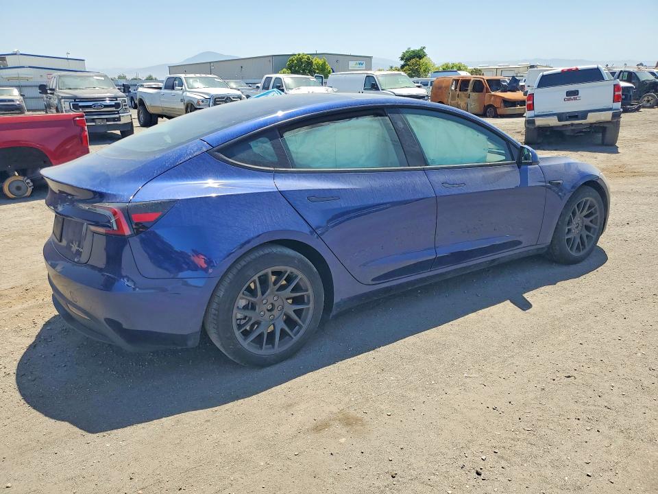2025 Tesla VIN 5YJ3E1EB8SF879928 COPART salvage auction — FRONT END, Ca - Salvage Certificate, sold $12,000 on 2026-07-31 (photo 3)