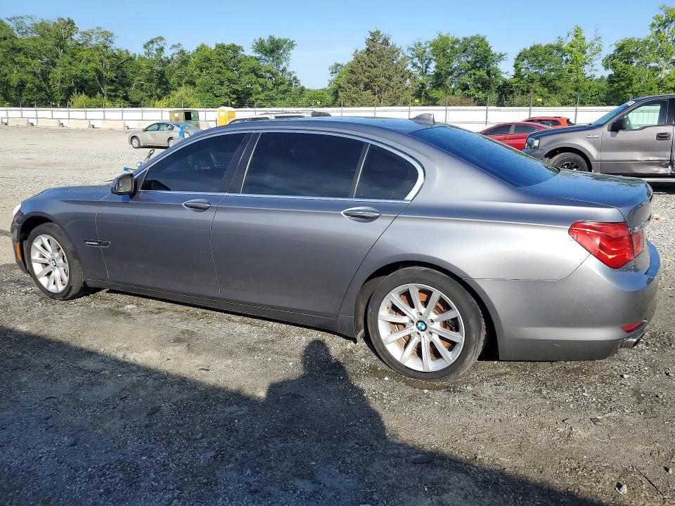 2012 BMW 7 series VIN WBAKB8C52CC963698 COPART salvage auction — ENGINE BURN, Sc - Cert Of Title-Salvage, sold $700 on 2026-07-13 (photo 2)