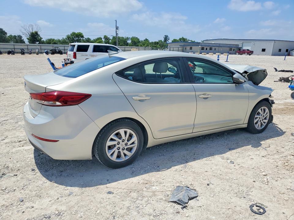 2017 Hyundai Elantra VIN KMHD74LF0HU398847 COPART salvage auction — FRONT END, Tx - Salvage Vehicle Title, sold $525 on 2026-07-16 (photo 3)