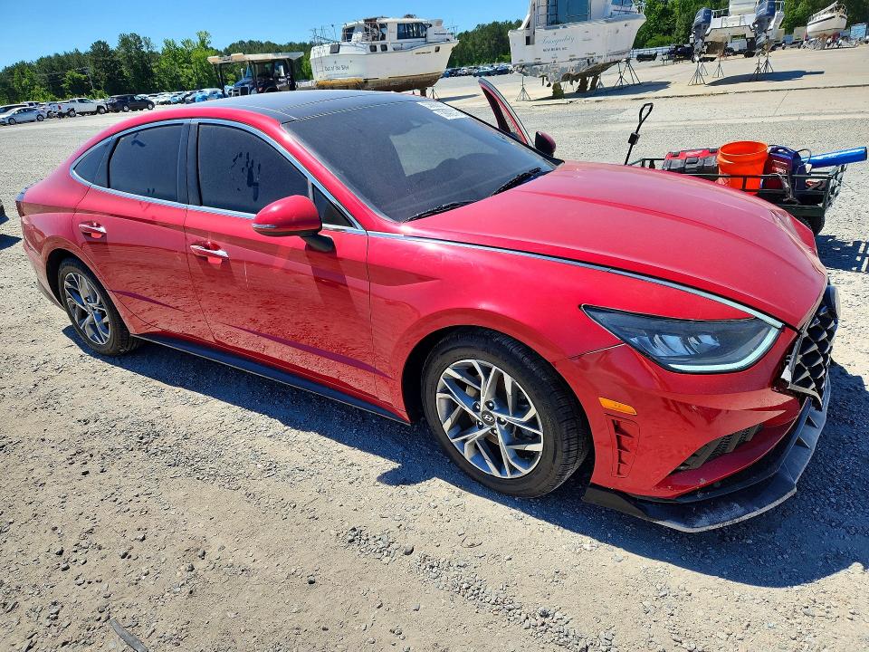 2020 Hyundai Sonata VIN 5NPEF4JA2LH039683 COPART salvage auction — FRONT END, Nc - Salvage Certificate Of Title, sold $3,300 on 2026-07-06 (photo 4)