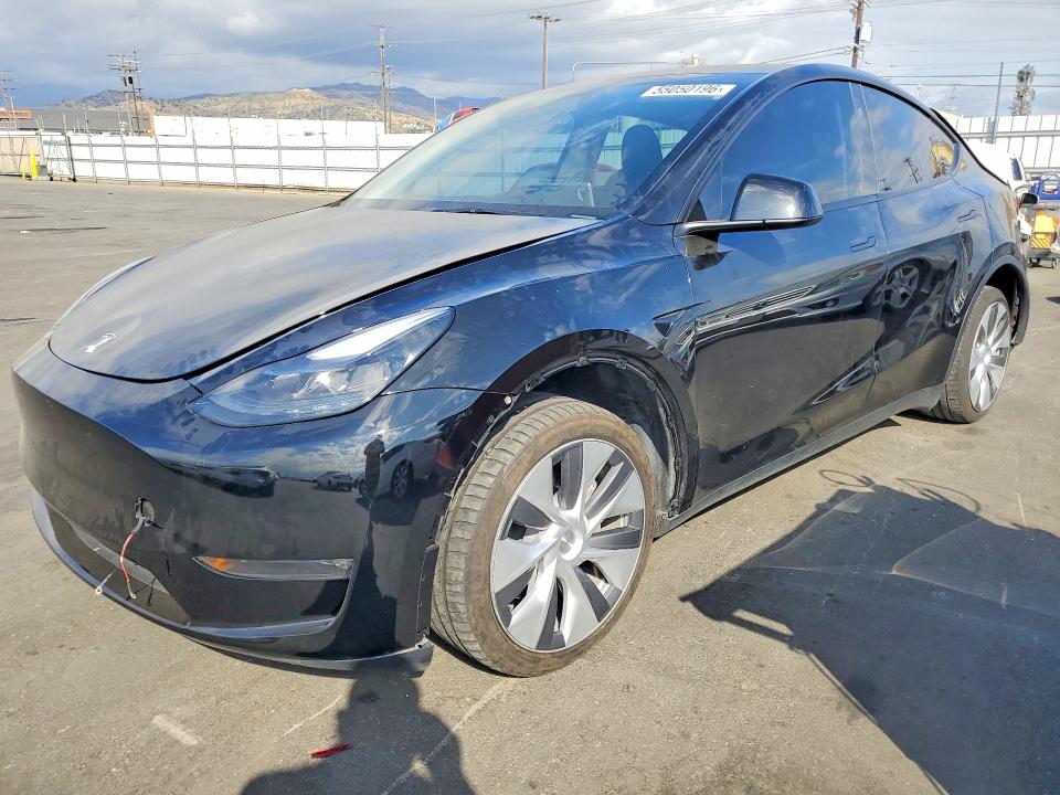 2023 Tesla Model y VIN 7SAYGDEE6PA208714 COPART salvage auction — REAR END, Ca - Salvage Certificate, sold $11,700 on 2026-07-20 (photo 1)