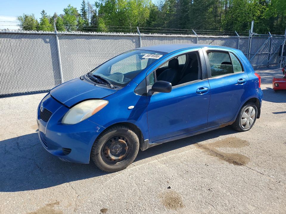 2007 Toyota Yaris VIN JTDKT923375122120 COPART salvage auction — MINOR DENT/SCRATCHES, On - Permit No Brand - Unfit, sold $800 on 2026-07-08 (photo 1)