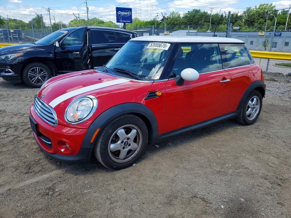2011 Mini Cooper VIN WMWSU3C50BT095678 COPART salvage auction — REAR END, Md - Cert Of Salvage > 75% Damage, sold $925 on 2026-07-07 (photo 1)