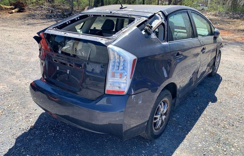 2010 Toyota Prius VIN JTDKN3DU7A1004986 COPART salvage auction — REAR END, La - Cert Of Title-Salvage (P), sold $450 on 2026-07-24 (photo 4)