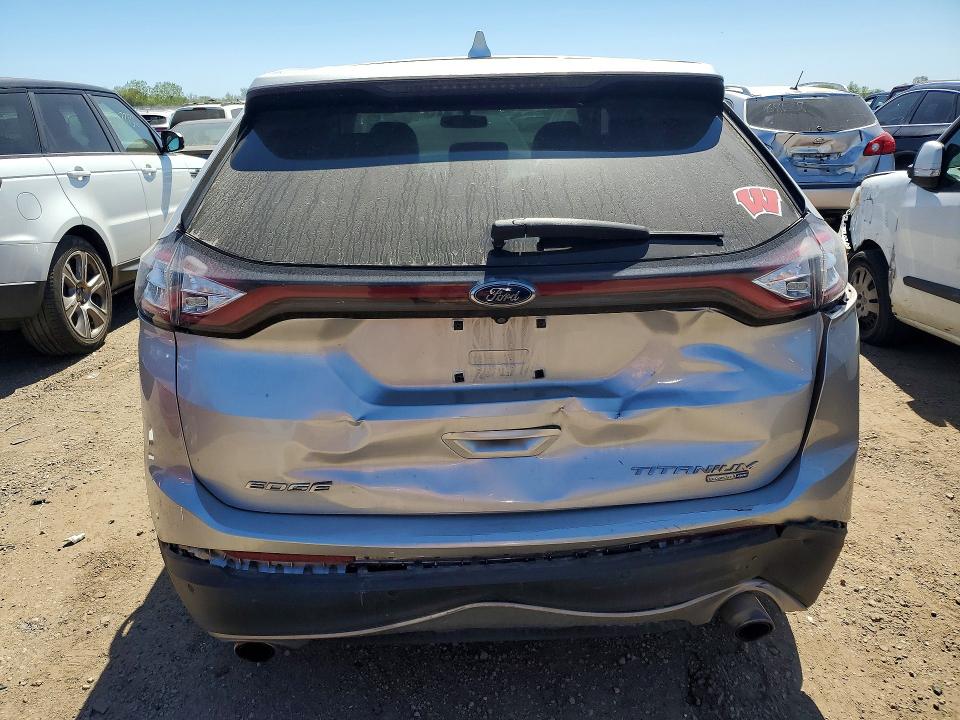 2015 Ford Edge VIN 2FMTK4K93FBB52478 COPART salvage auction — REAR END, Il - Salvage Certificate, sold $1,900 on 2026-07-09 (photo 6)
