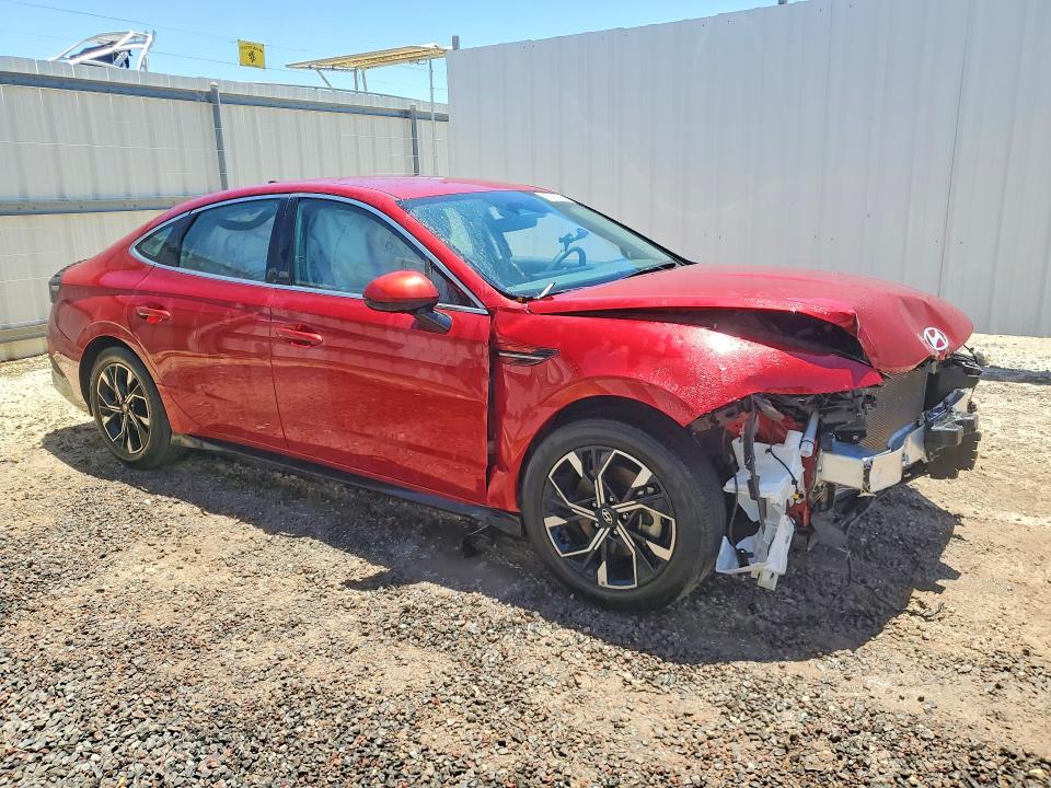 2025 Hyundai Sonata VIN KMHL64JA6SA477745 COPART salvage auction — FRONT END, HI - CERTIFICATE OF SALVAGE (P), sold $3,400 on 2026-07-27 (photo 4)