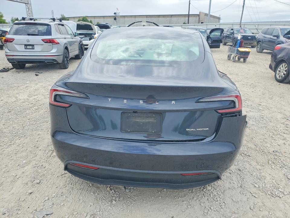 2025 Tesla VIN 5YJ3E1EB8SF913611 COPART salvage auction — REAR END, OH - CERT OF TITLE-SALVAGE, sold $16,400 on 2026-07-31 (photo 6)