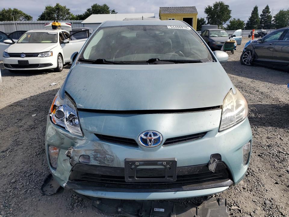 2014 Toyota Prius VIN JTDKN3DUXE1861941 COPART salvage auction — FRONT END, Ca - Salvage Certificate, sold $3,950 on 2026-07-07 (photo 5)
