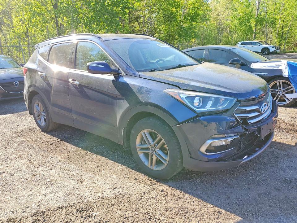 2018 Hyundai Santa fe VIN 5XYZU3LB8JG558488 COPART salvage auction — FRONT END, On - Permit Salvage, sold $350 on 2026-07-23 (photo 4)