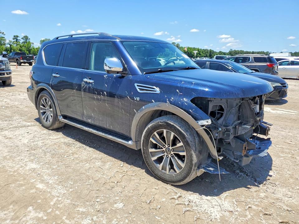 2019 Nissan Armada VIN JN8AY2ND0KX010384 COPART salvage auction — FRONT END, Tx - Salvage Vehicle Title, sold $6,900 on 2026-07-07 (photo 4)