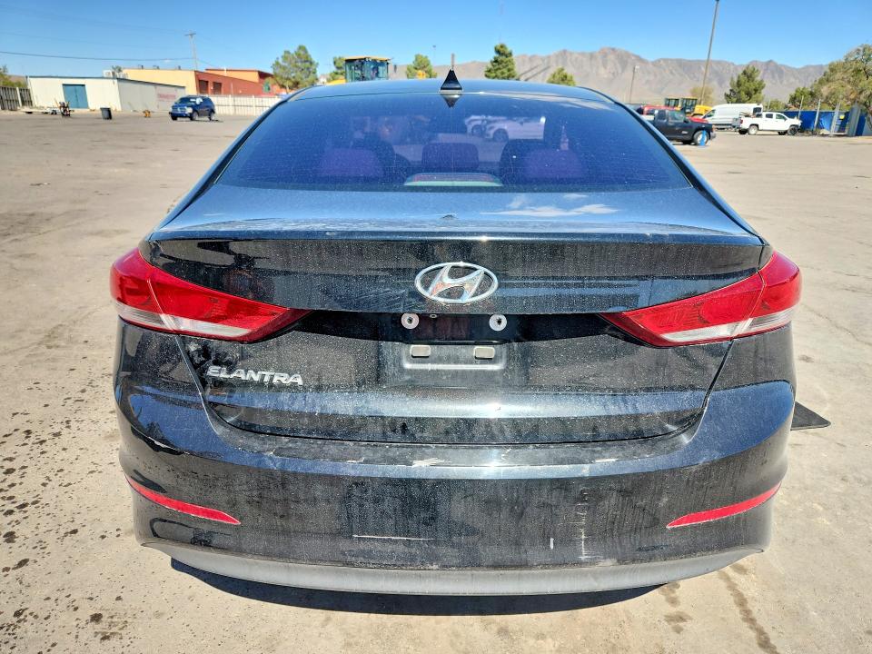 2018 Hyundai Elantra VIN 5NPD84LF1JH223802 COPART salvage auction — FRONT END, Tx - Salvage Vehicle Title, sold $1,150 on 2026-07-31 (photo 6)