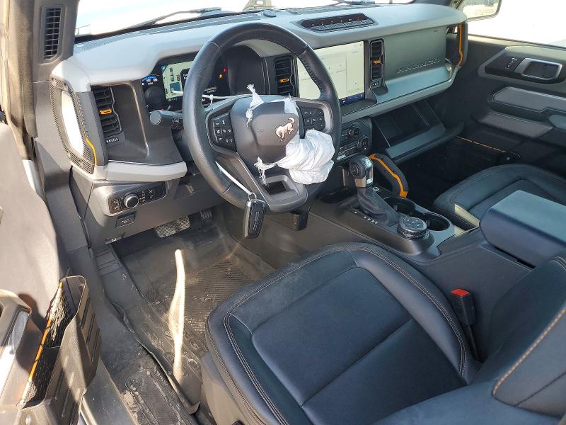 2023 Ford Bronco VIN 1FMDE5CP3PLB45188 COPART salvage auction — FRONT END, OK - CERT OF TITLE-SALVAGE, sold $12,200 on 2026-07-29 (photo 8)