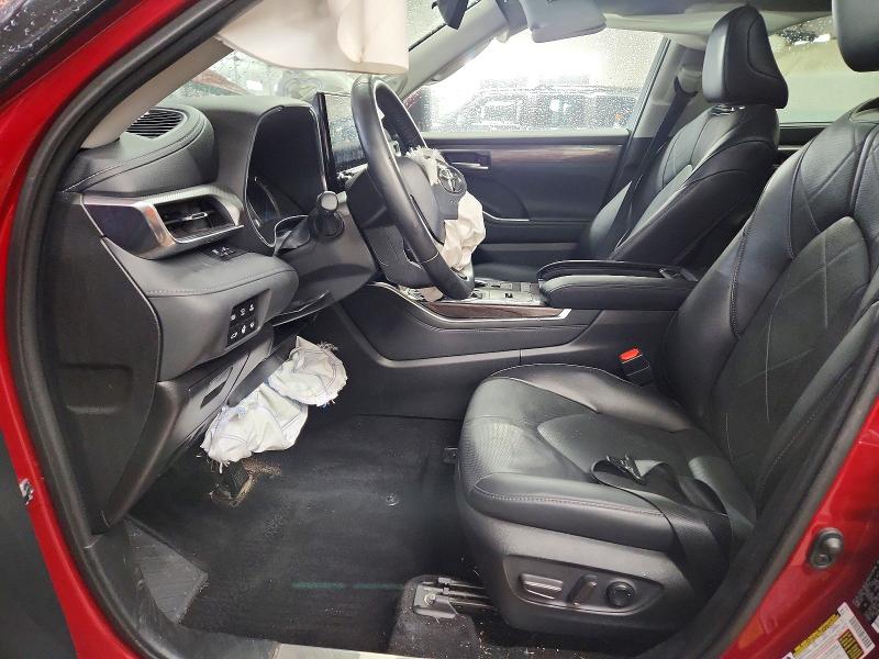 2022 Toyota Highlander VIN 5TDEBRCH8NS073482 COPART salvage auction — FRONT END, Il - Salvage Certificate, sold $6,700 on 2026-07-06 (photo 7)