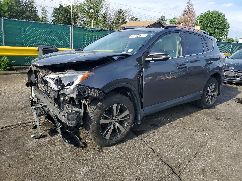 2018 Toyota Rav 4 VIN JTMRFREV6JJ197024 COPART salvage auction — FRONT END, Co - Public - Salvage Title, sold $4,550 on 2026-07-07 (photo 1)