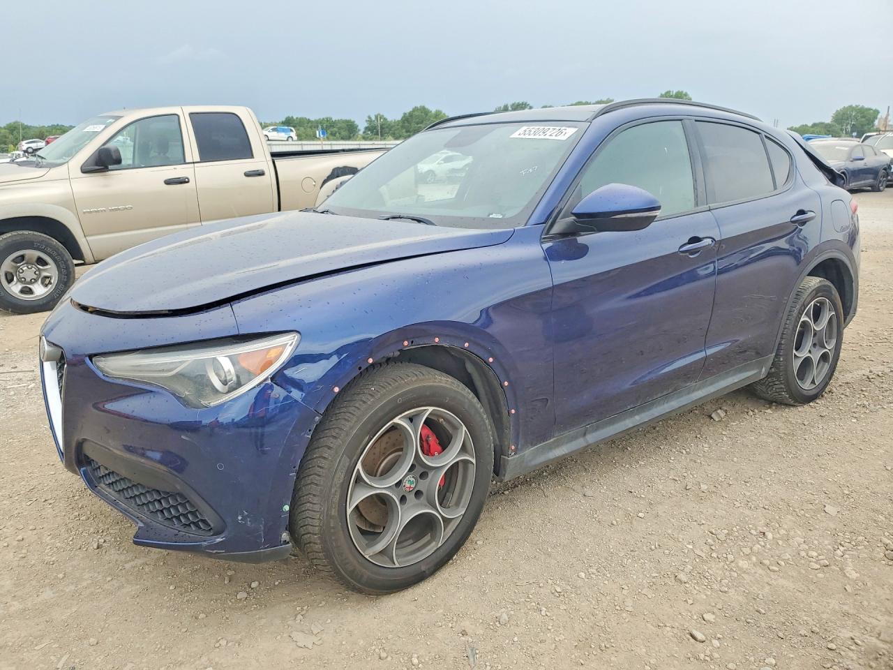 2018 Alfa Romeo Stelvio VIN ZASFAKNN4J7B78596 COPART salvage auction — Rear End, MI - CERTIFICATE OF TITLE, sold $2,100 on 2026-07-09 (photo 1)